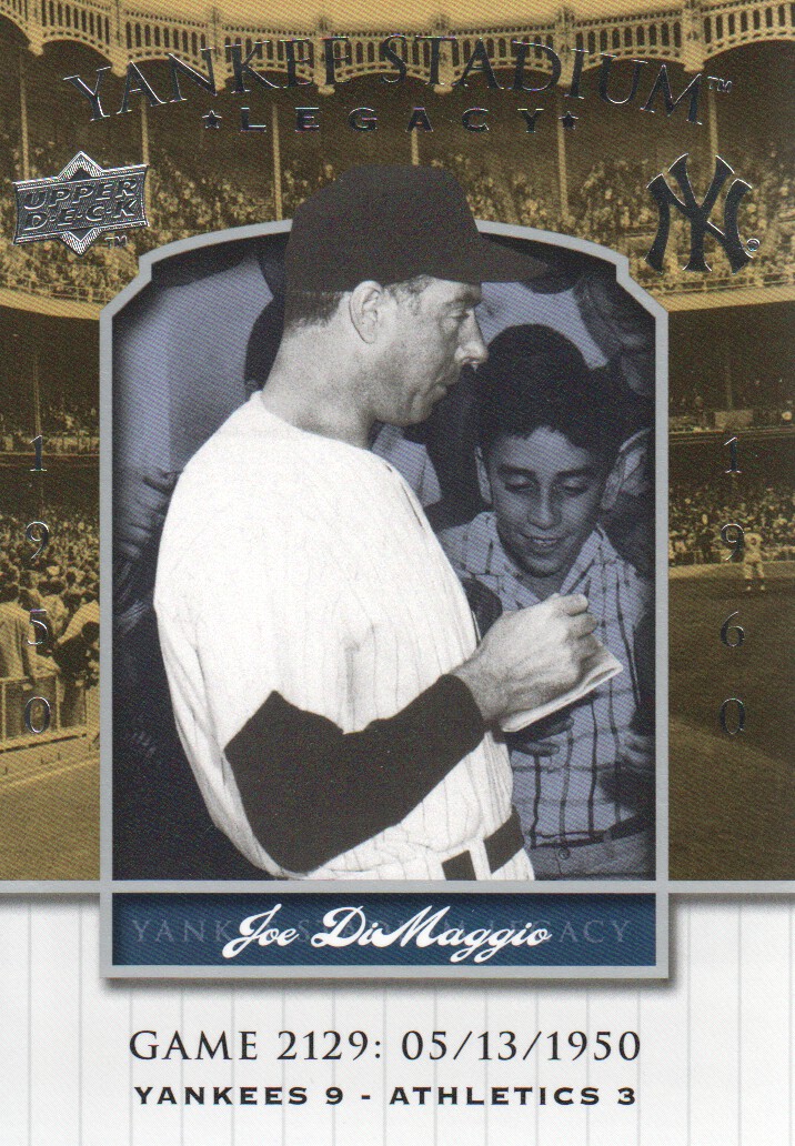 2008 Upper Deck Yankee Stadium Legacy Collection #2129 Joe DiMaggio