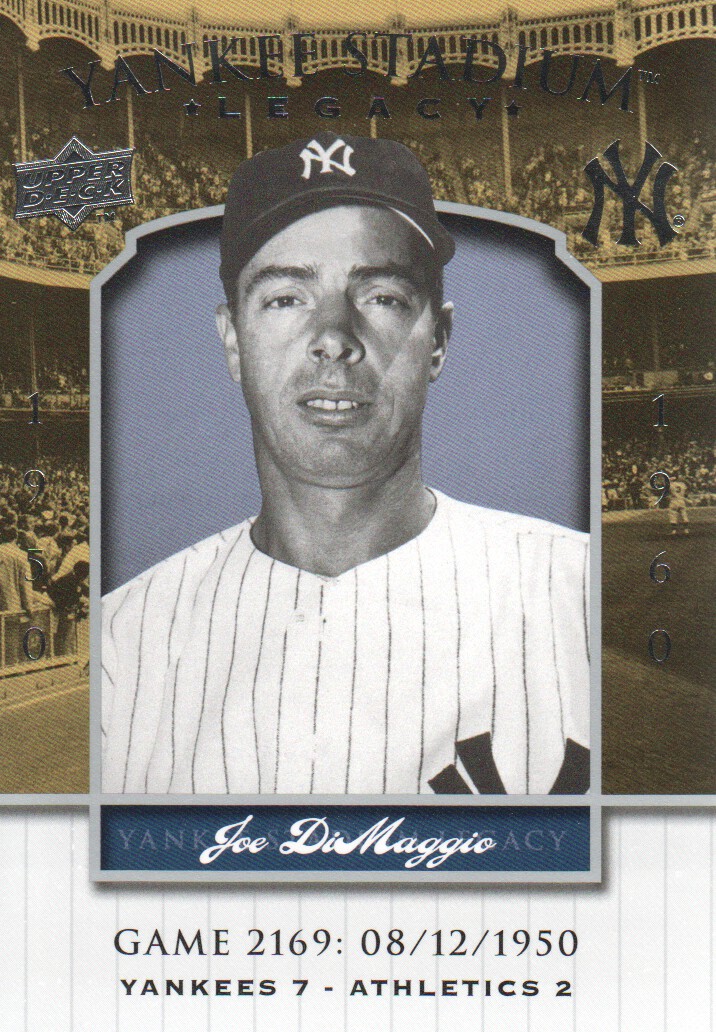 2008 Upper Deck Yankee Stadium Legacy Collection #2169 Joe DiMaggio