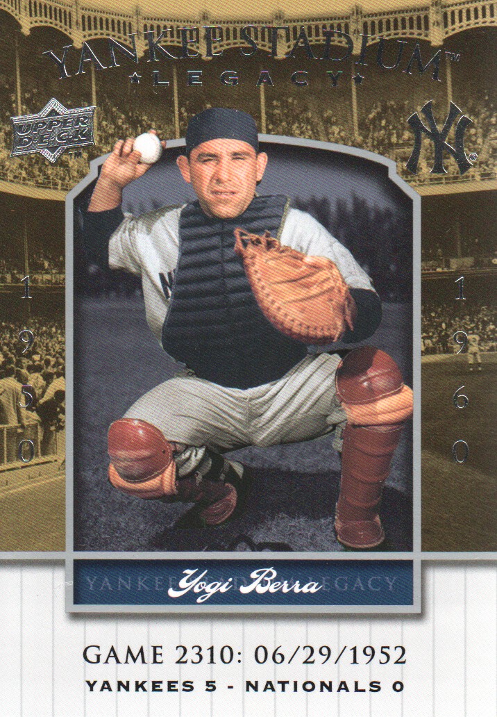 2008 Upper Deck Yankee Stadium Legacy Collection #2310 Yogi Berra