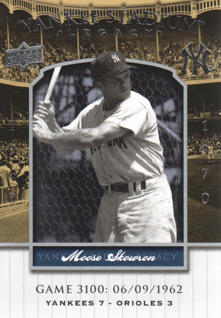 2008 Upper Deck Yankee Stadium Legacy Collection #3100 Moose Skowron