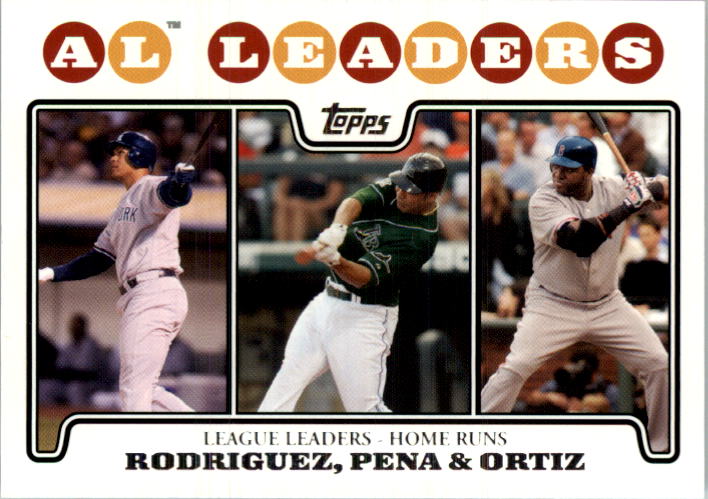2008 Topps #61 Alex Rodriguez/Carlos Pena/David Ortiz