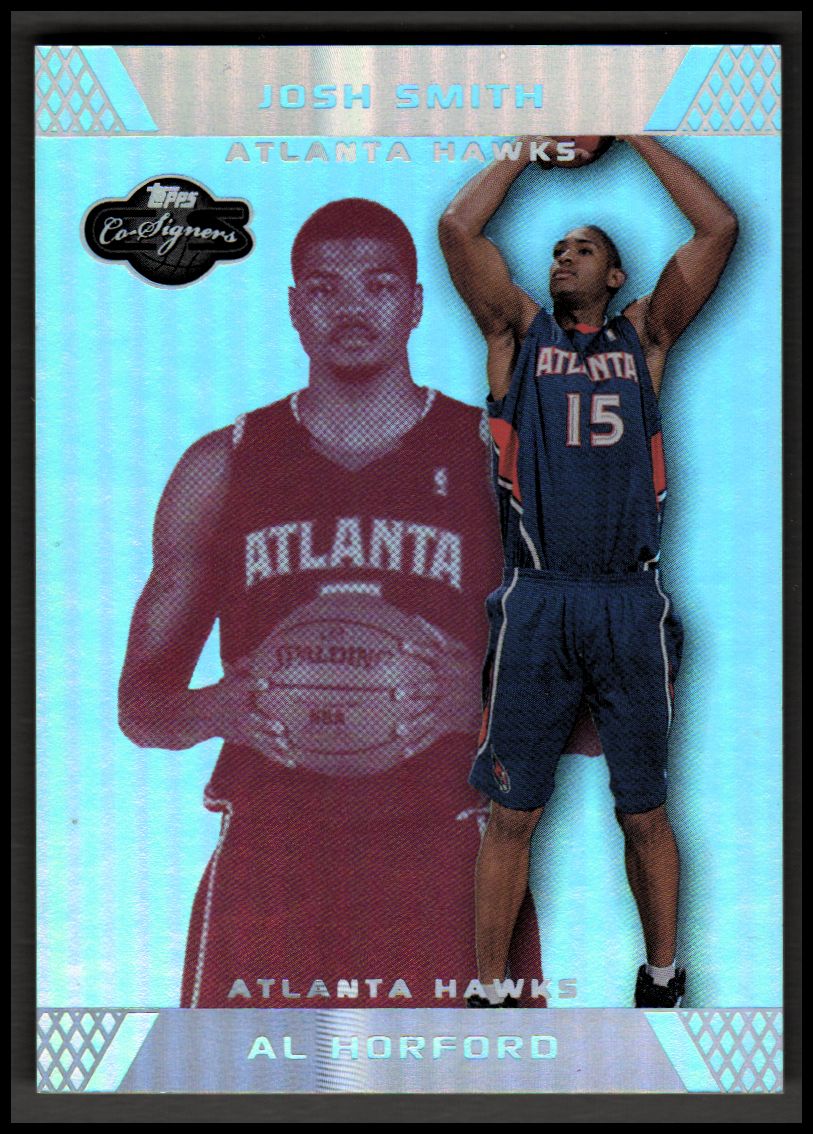 2007-08 Topps Co-Signers Silver Red Foil #95 Al Horford/Josh Smith