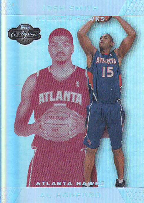 2007-08 Topps Co-Signers Silver Red Foil #95 Al Horford/Josh Smith