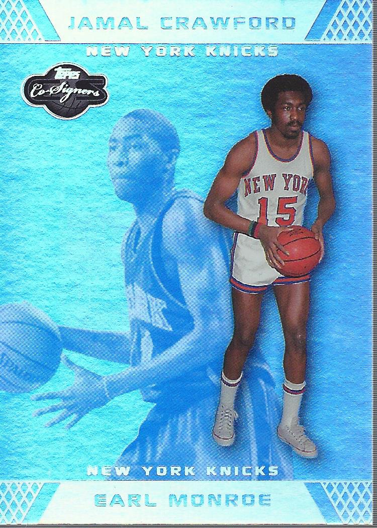 2007-08 Topps Co-Signers Silver Blue Foil #48A Earl Monroe/Jamal Crawford