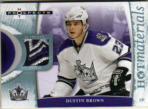 2007-08 Hot Prospects Hot Materials White Hot #HMDB Dustin Brown