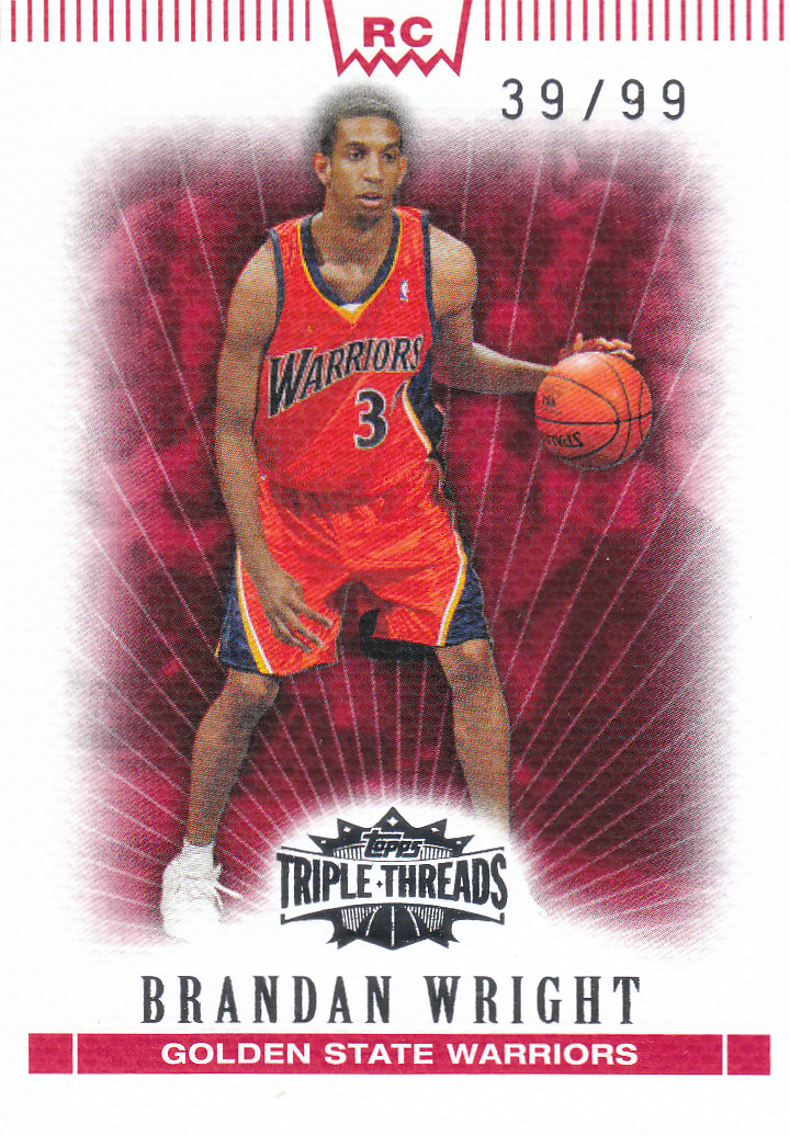 2007-08 Topps Triple Threads #139 Brandan Wright RC