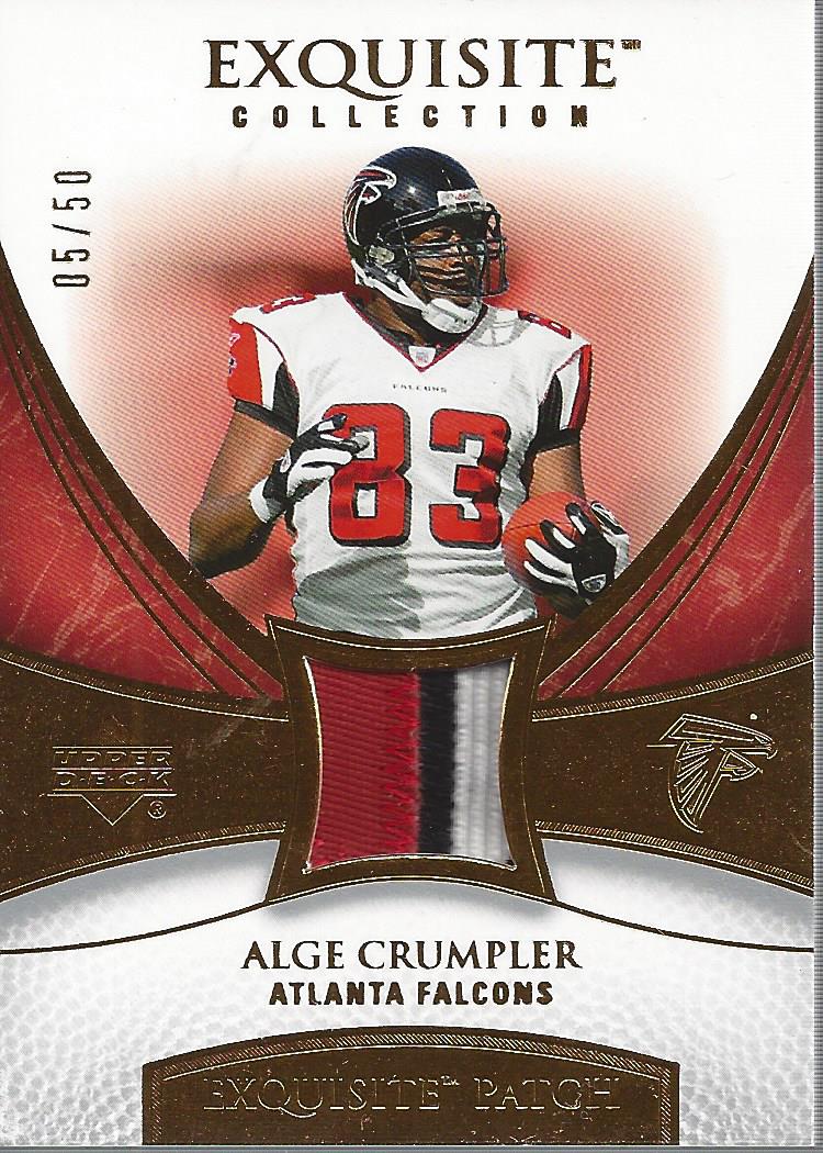 2007 Exquisite Collection Patch Gold #AC Alge Crumpler