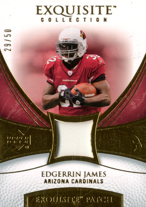 2007 Exquisite Collection Patch Gold #EJ Edgerrin James