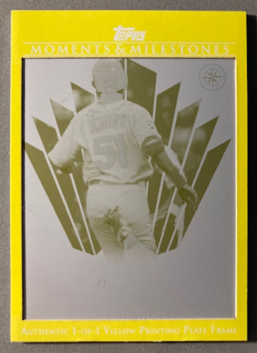 2008 Topps Moments and Milestones Printing Plates Yellow #62 Ichiro Suzuki