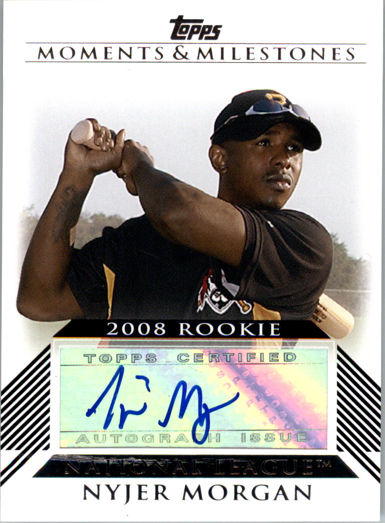 2008 Topps Moments and Milestones Rookie Autographs #NM Nyjer Morgan