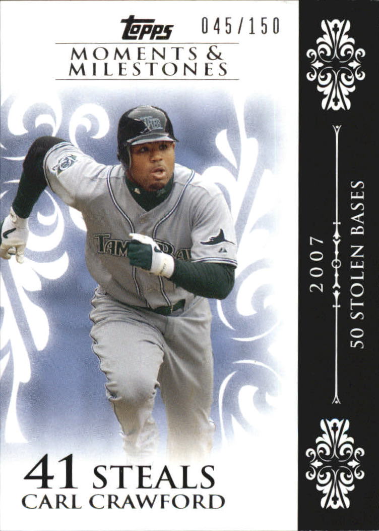 2008 Topps Moments and Milestones #47-41 Carl Crawford