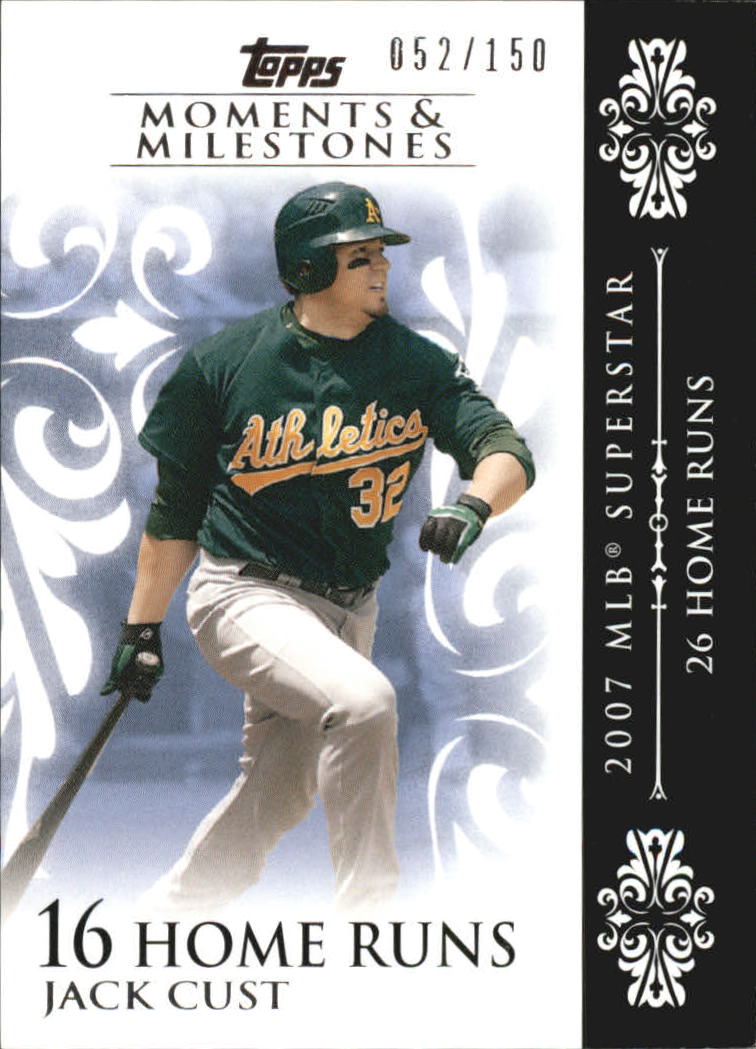 2008 Topps Moments and Milestones #89-16 Jack Cust