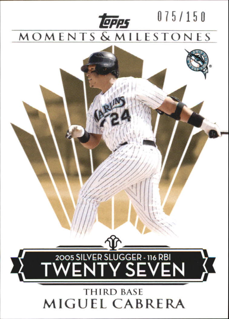 2008 Topps Moments and Milestones #138-27 Miguel Cabrera