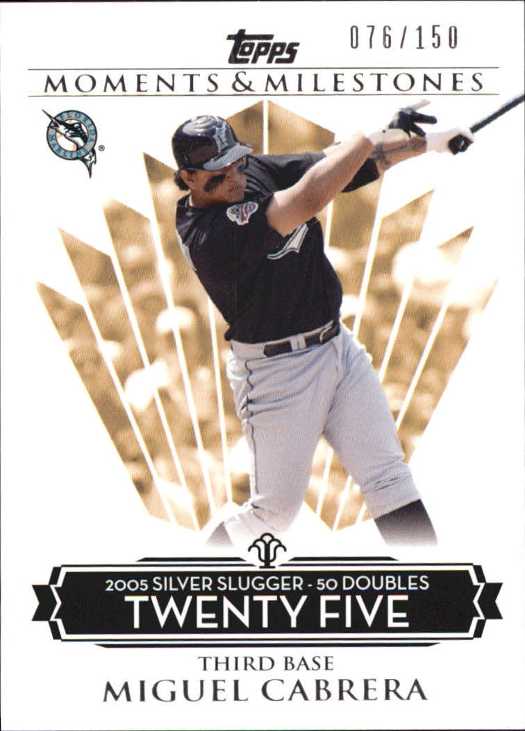 2008 Topps Moments and Milestones #140-25 Miguel Cabrera