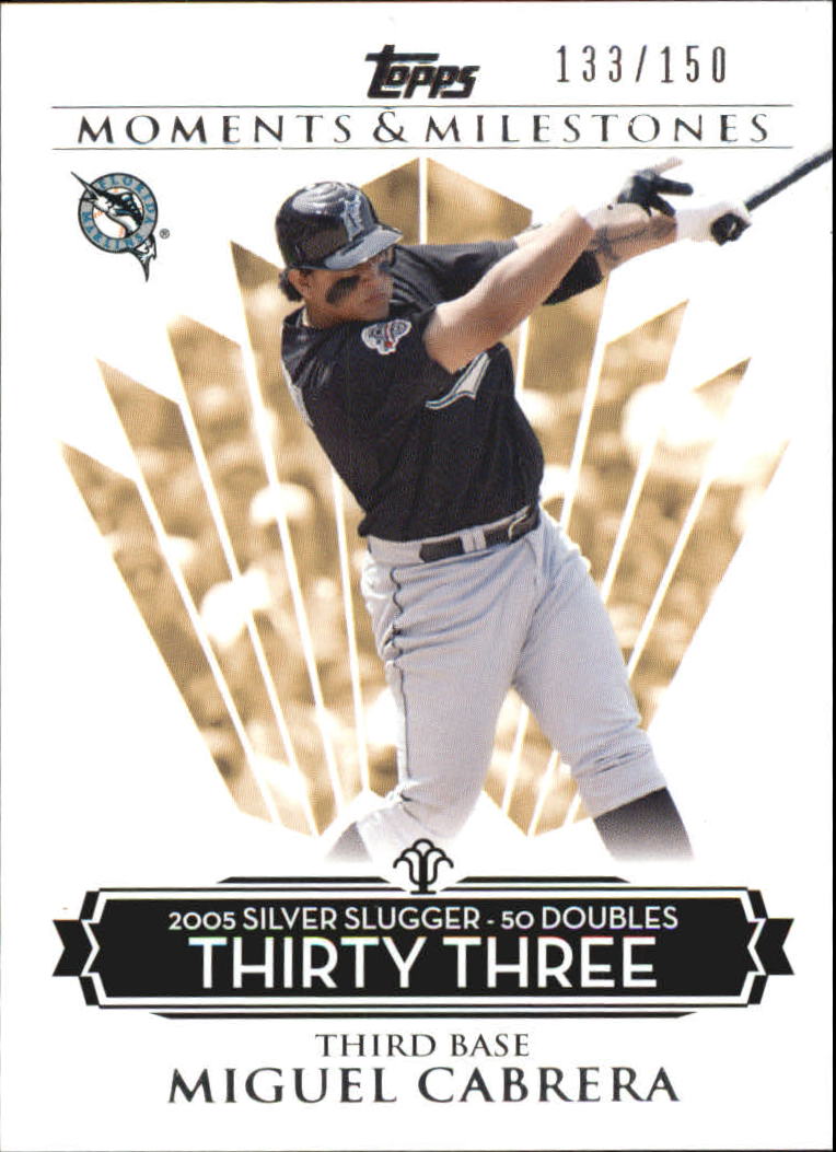 2008 Topps Moments and Milestones #140-33 Miguel Cabrera