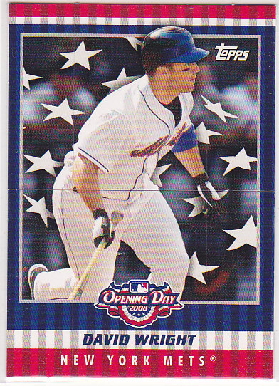 2008 Topps Opening Day Flapper Cards #DW David Wright