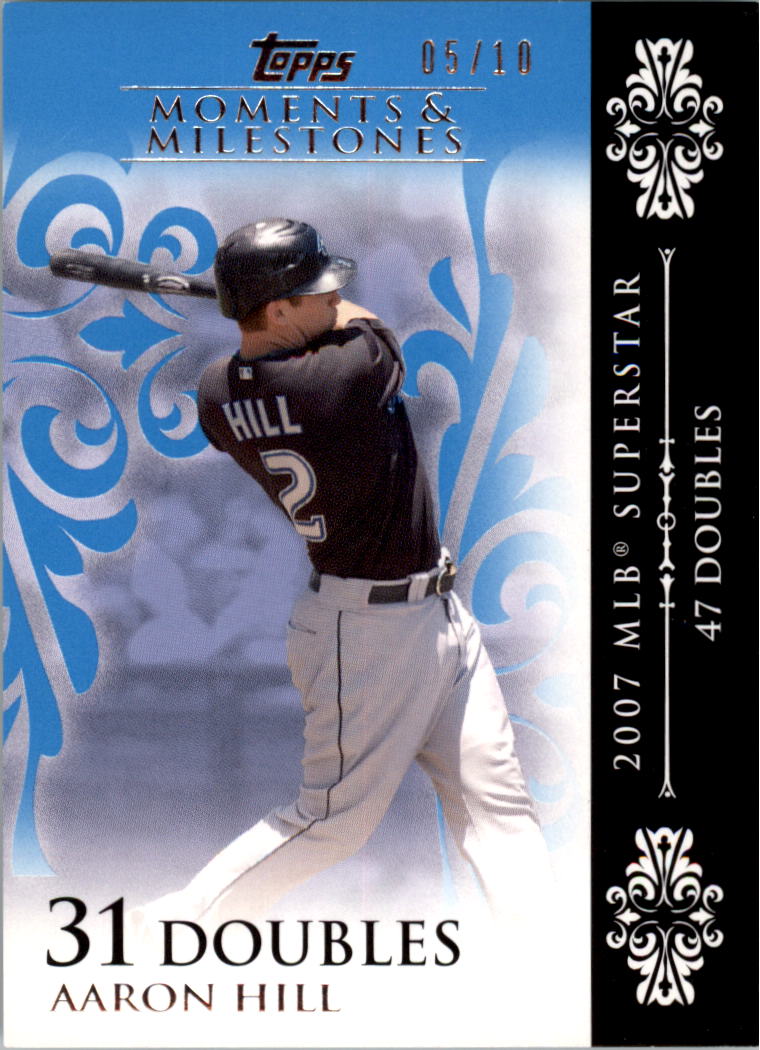 2008 Topps Moments and Milestones Blue #20-31 Aaron Hill