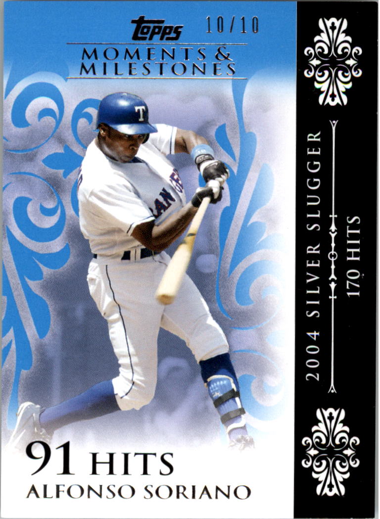 2008 Topps Moments and Milestones Blue #56-91 Alfonso Soriano