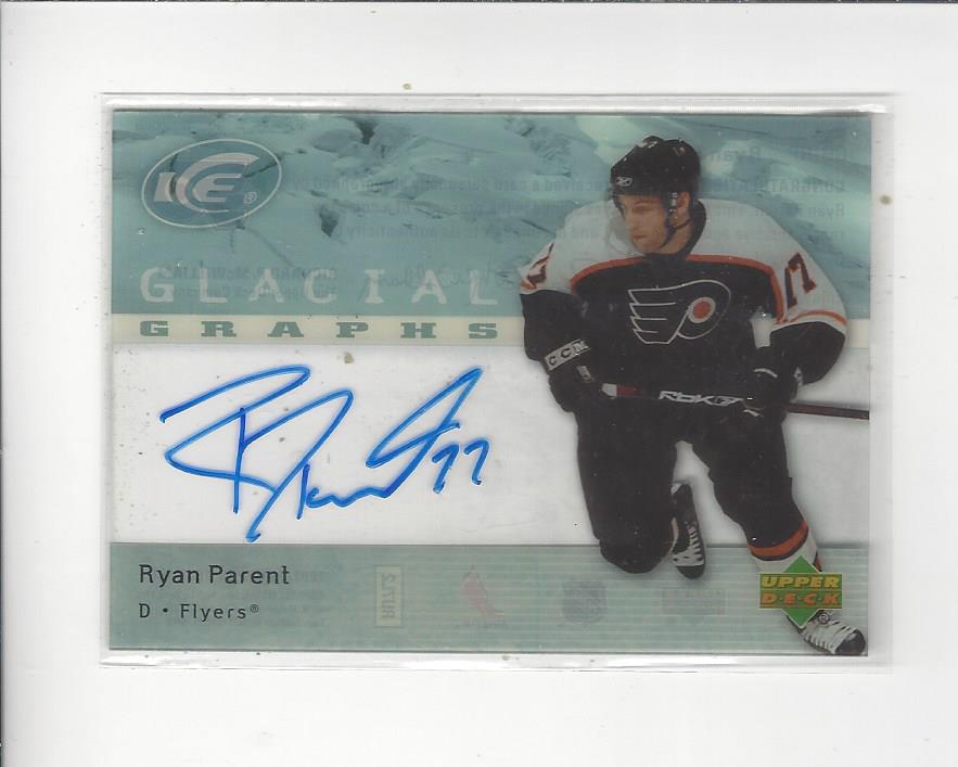 2007-08 Upper Deck Ice Glacial Graphs #GGRP Ryan Parent