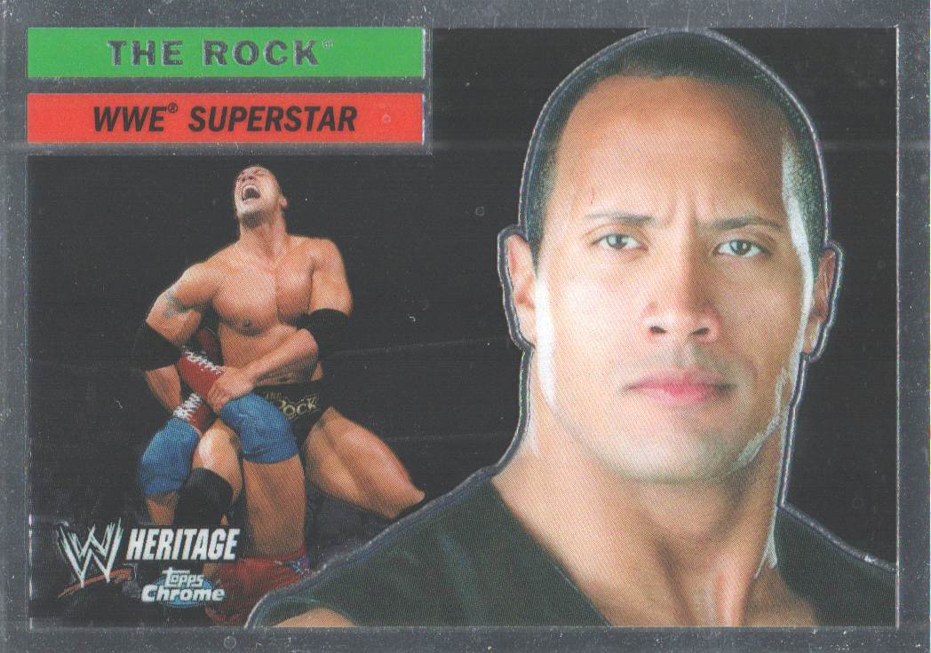 2006 Topps Heritage Chrome WWE #10 The Rock