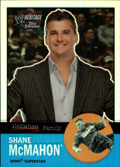 2007 Topps Heritage II Chrome WWE Refractors #55 Shane McMahon