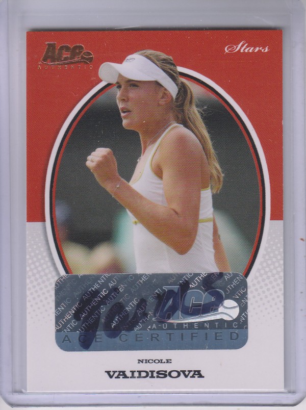 2008 Ace Authentic Grand Slam Stars Autographs Bronze #14 Nicole Vaidisova