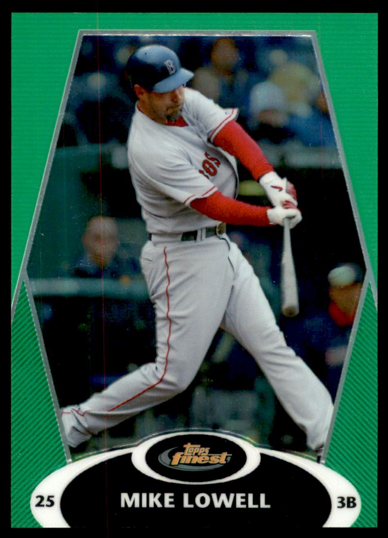 2008 Finest Refractors Green #14 Mike Lowell