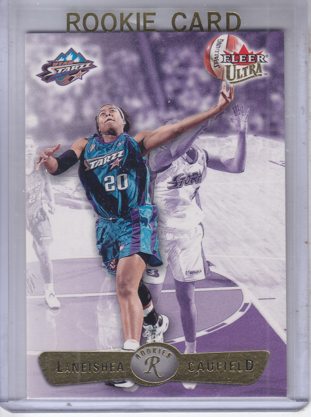 WNBA Super Stars サイン入り雑誌 2002 Ultra WNBA #114 Laneisha Caufield RC - NM-MT