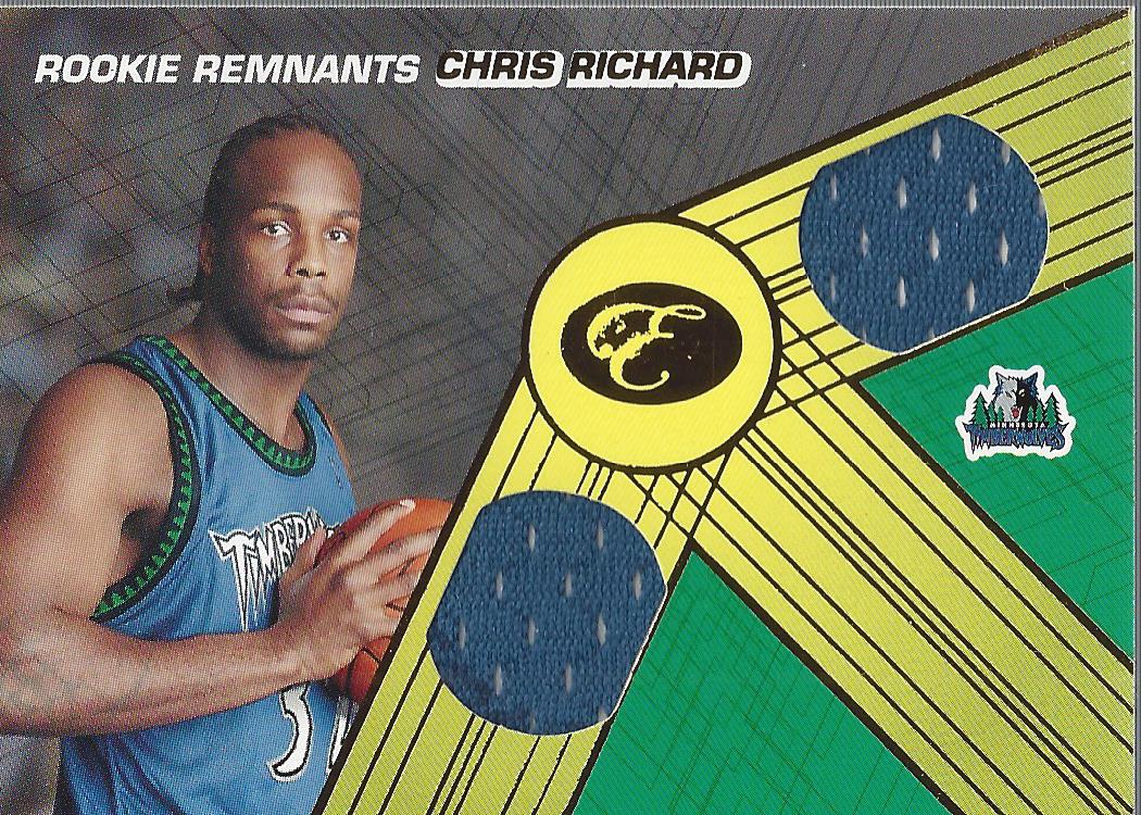 2007-08 Bowman Elevation Rookie Relics Dual #CR Chris Richard