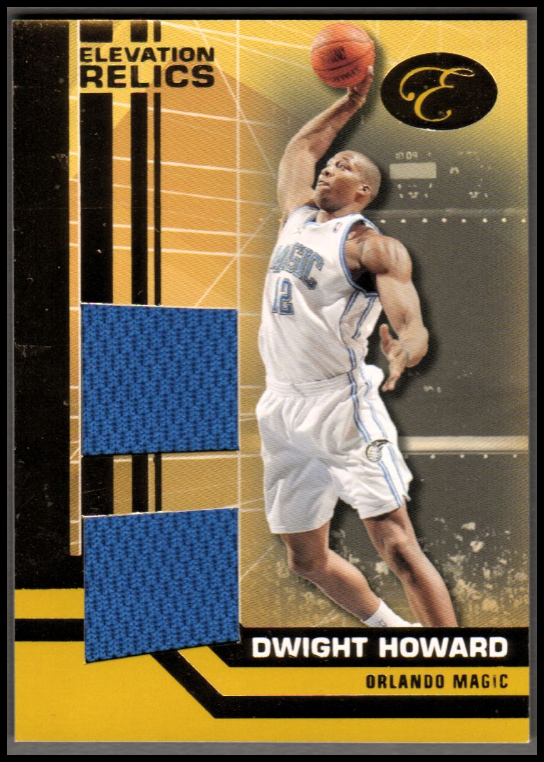 2007-08 Bowman Elevation Relics Dual Gold #DH Dwight Howard