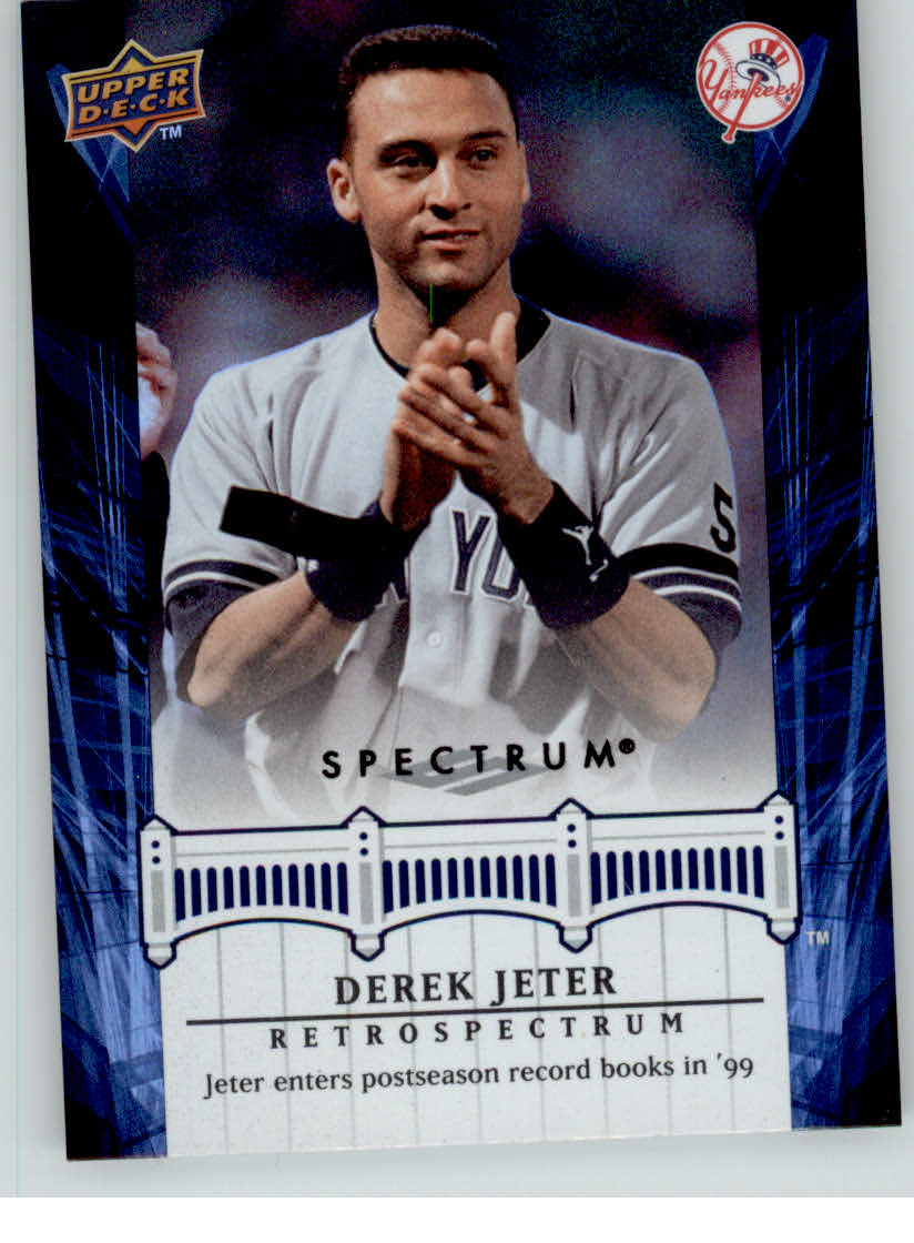 67 card lot of 2008 Upper Deck offers Derek Jeter Retrospectrum cards