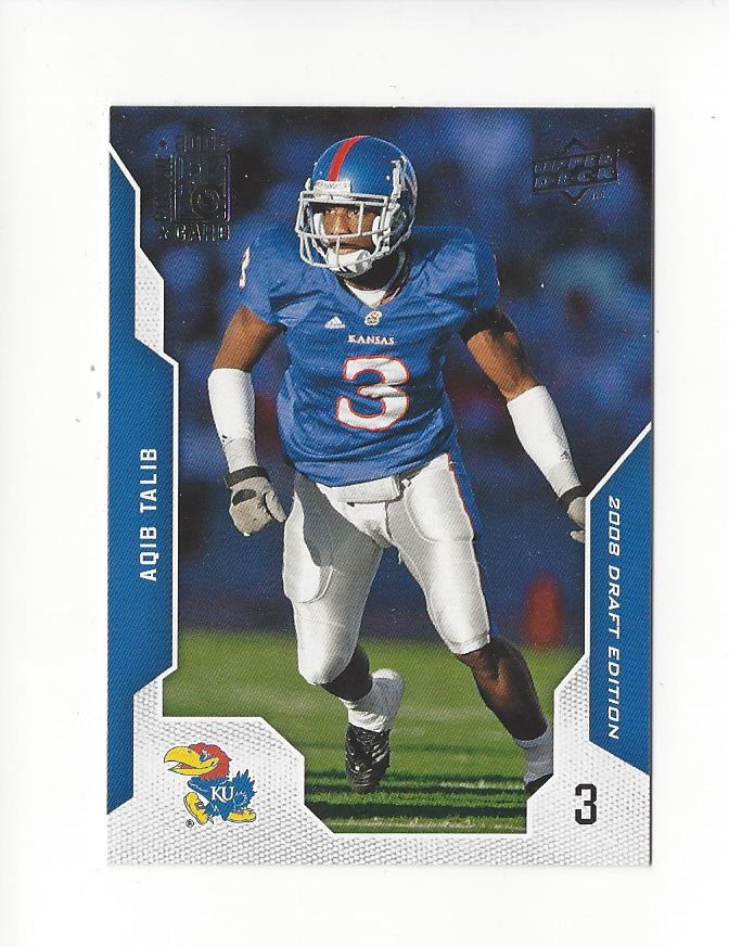2008 Upper Deck Draft Edition #7 Aqib Talib RC