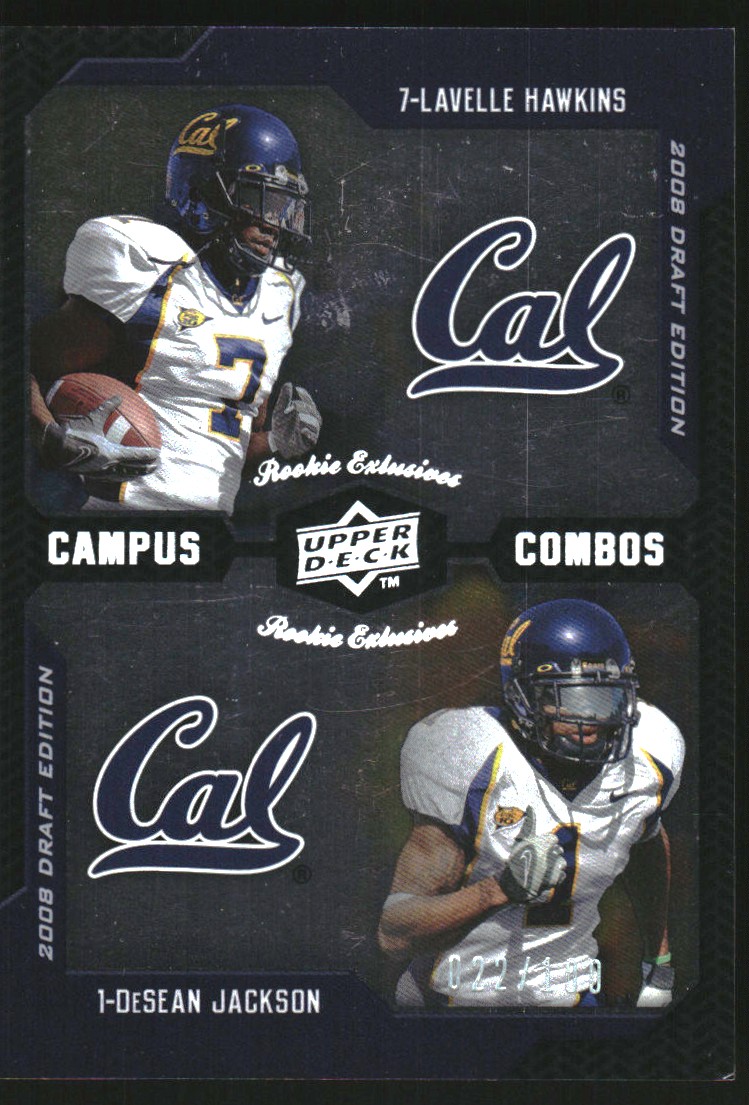 2008 Upper Deck Draft Edition Silver #233 Lavelle Hawkins/DeSean Jackson/Campus Combos