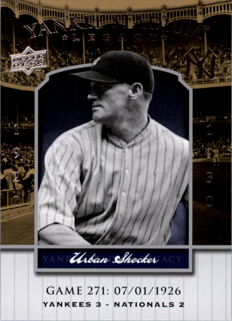 2008 Upper Deck Yankee Stadium Legacy Collection #271 Urban Shocker