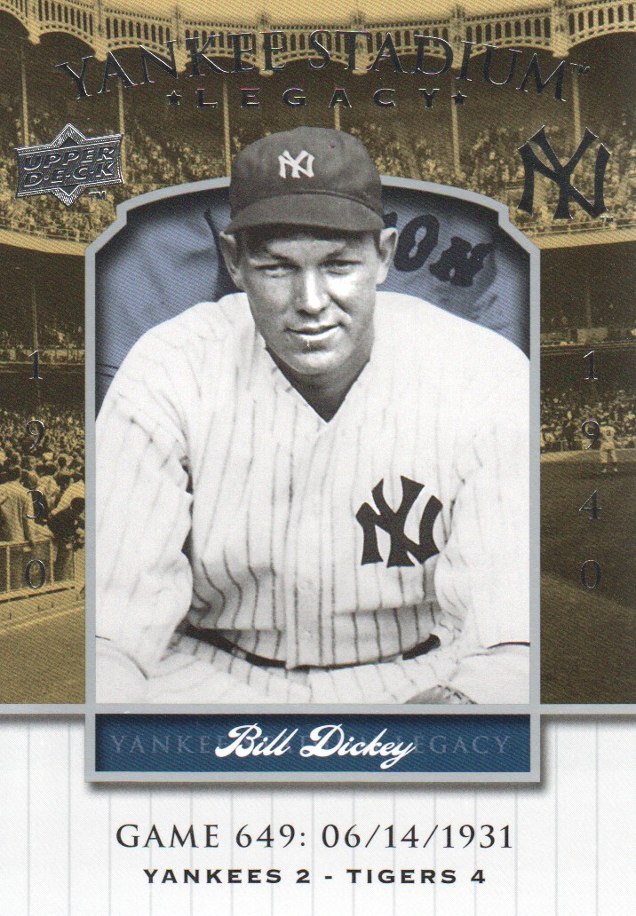 2008 Upper Deck Yankee Stadium Legacy Collection #649 Bill Dickey