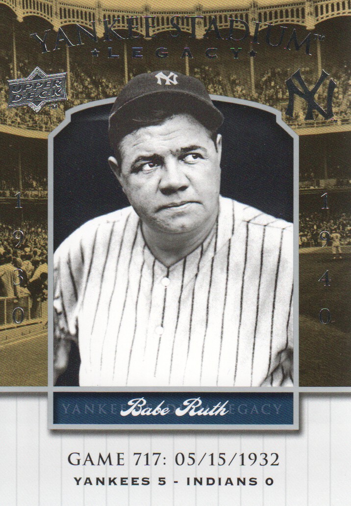 2008 Upper Deck Yankee Stadium Legacy Collection #717 Babe Ruth