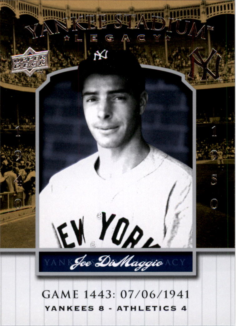 2008 Upper Deck Yankee Stadium Legacy Collection #1443 Joe DiMaggio