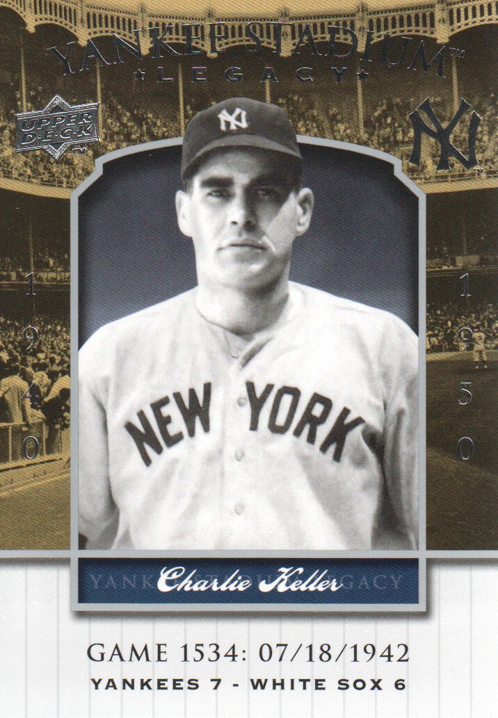2008 Upper Deck Yankee Stadium Legacy Collection #1534 Charlie Keller