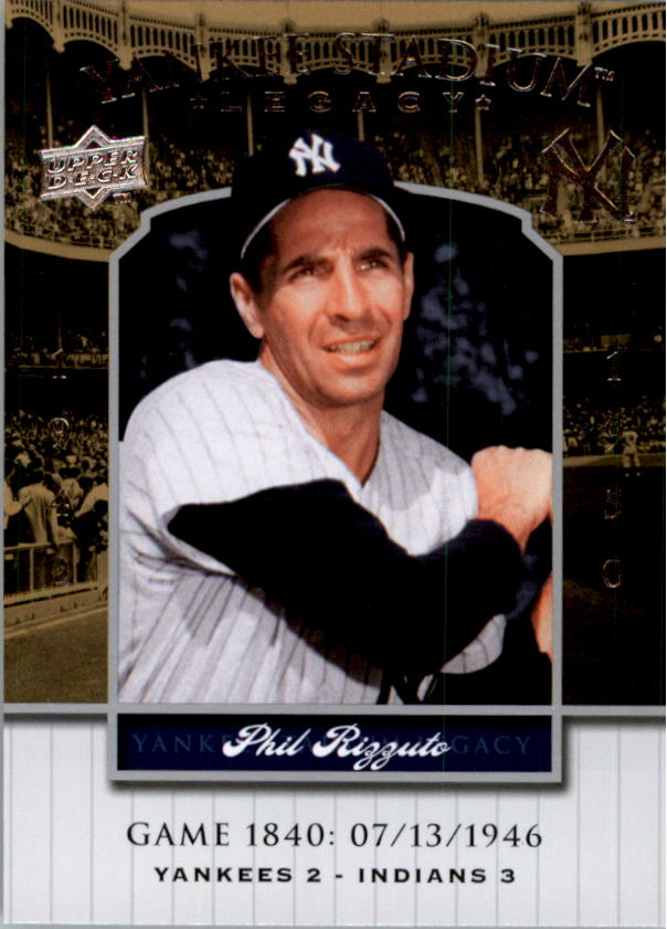 2008 Upper Deck Yankee Stadium Legacy Collection #1840 Phil Rizzuto