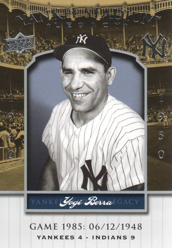 2008 Upper Deck Yankee Stadium Legacy Collection #1985 Yogi Berra