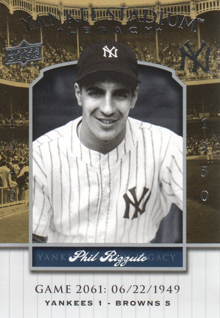 2008 Upper Deck Yankee Stadium Legacy Collection #2061 Phil Rizzuto