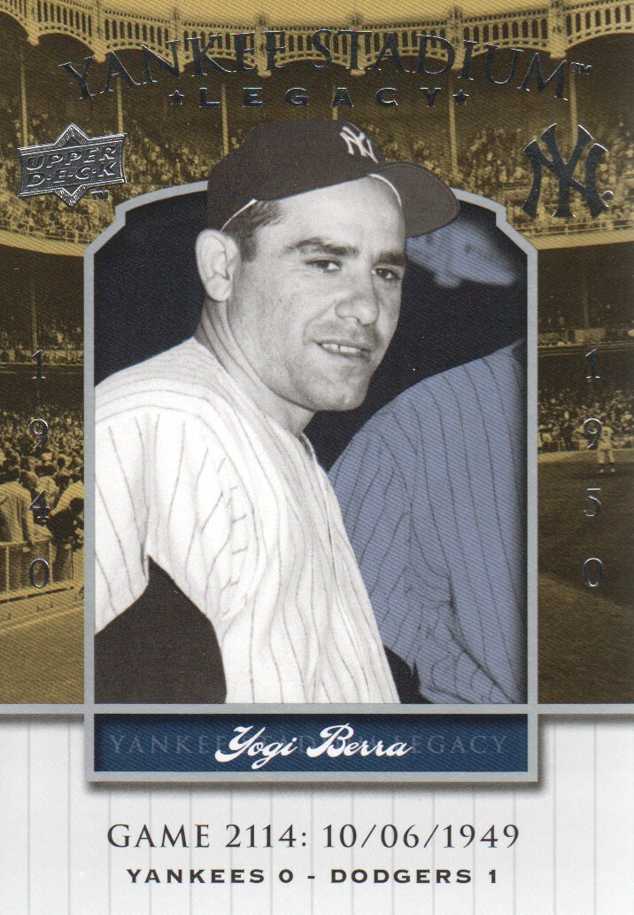 2008 Upper Deck Yankee Stadium Legacy Collection #2114 Yogi Berra