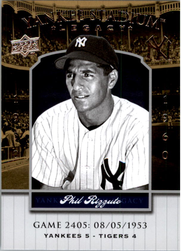 2008 Upper Deck Yankee Stadium Legacy Collection #2405 Phil Rizzuto