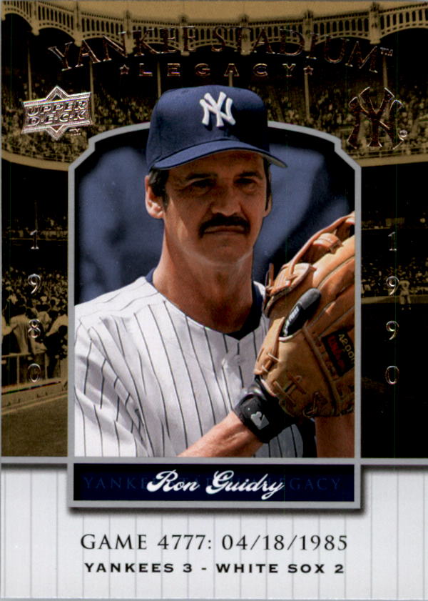 2008 Upper Deck Yankee Stadium Legacy Collection #4777 Ron Guidry