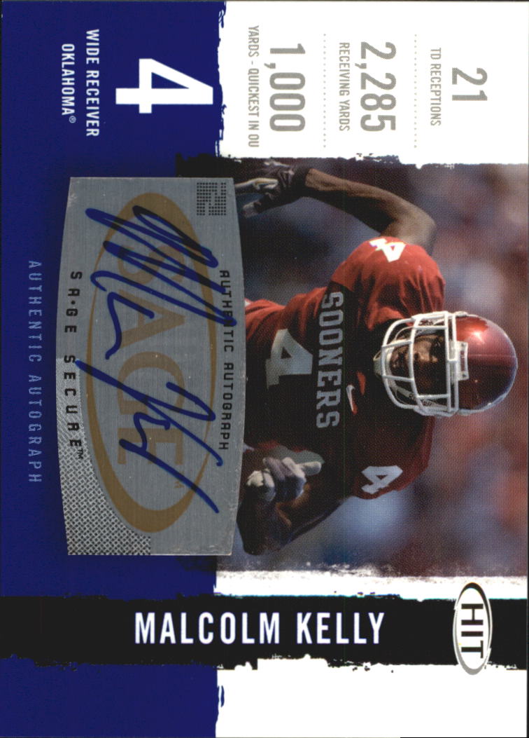 2008 SAGE HIT Autographs #A84 Malcolm Kelly