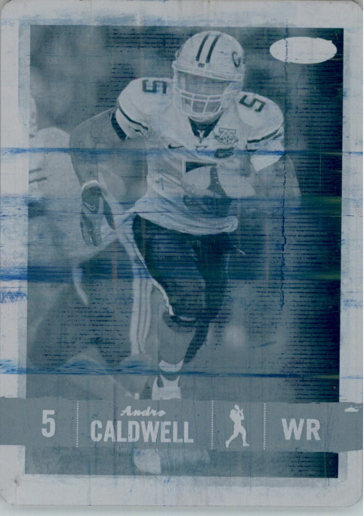 2008 SAGE HIT Printing Plates Cyan #88 Andre Caldwell