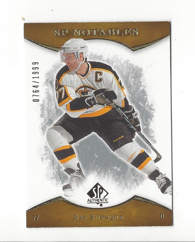 2007-08 SP Authentic #158 Ray Bourque NOT