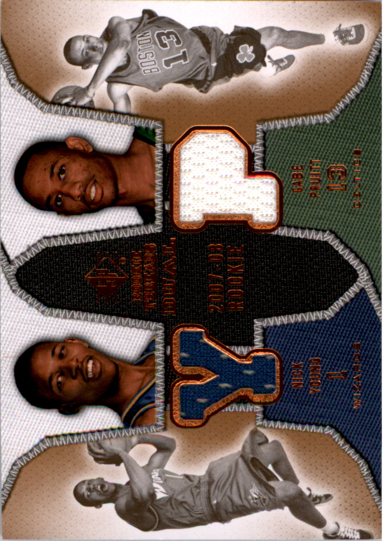2007-08 SP Rookie Threads Rookie Threads Dual #YP Nick Young/Gabe Pruitt