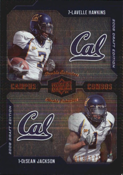2008 Upper Deck Draft Edition Bronze #233 Lavelle Hawkins/DeSean Jackson/Campus Combos