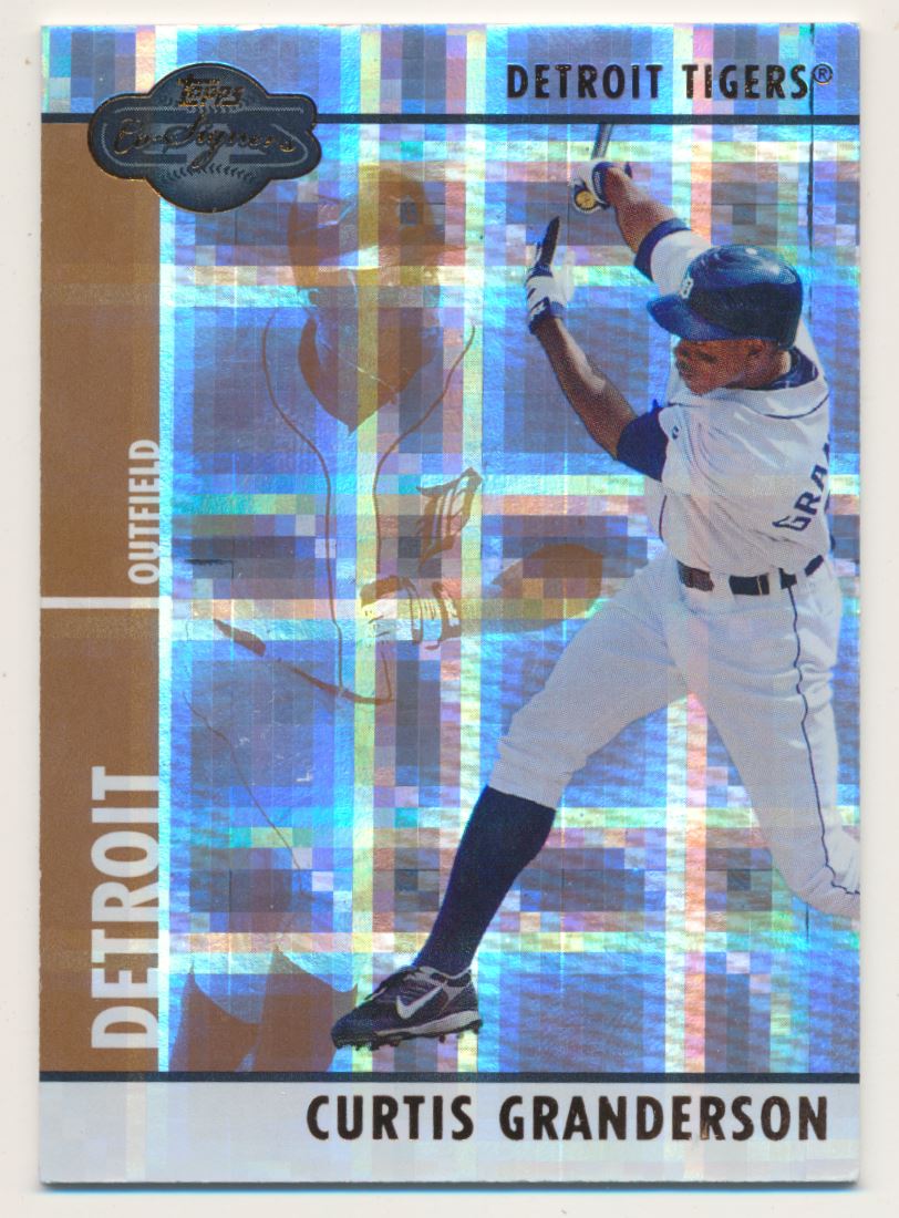 2008 Topps Co-Signers Hyper Plaid Bronze #33a Curtis Granderson